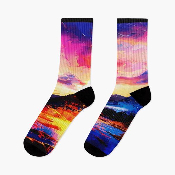 Item preview, Digital art painting, cross at sunset, on the mountain, concept art designed and sold by Gabi.Media.