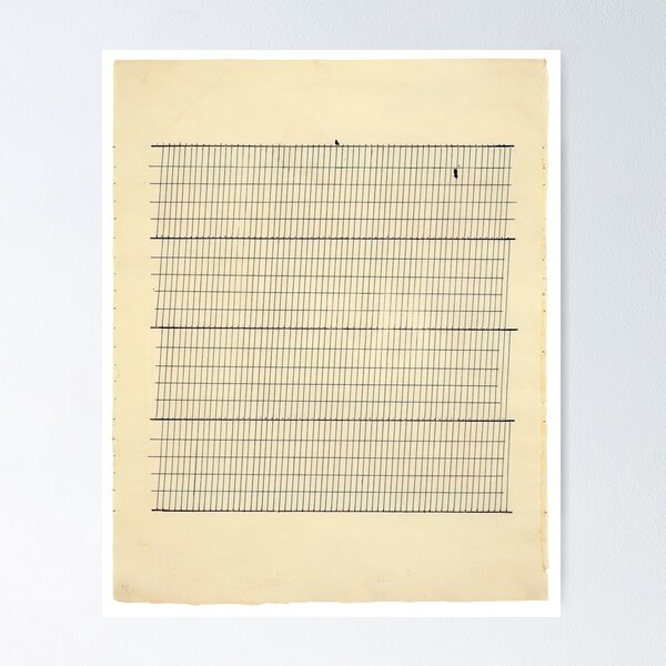 Agnes Martin Poster