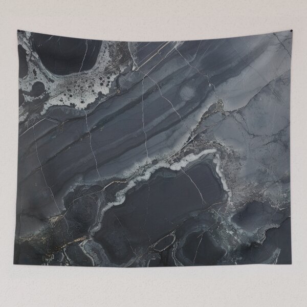 Item preview, Abstract Art Agate Stone Black Dark Grey Design designed and sold by fluffstuffgifts.