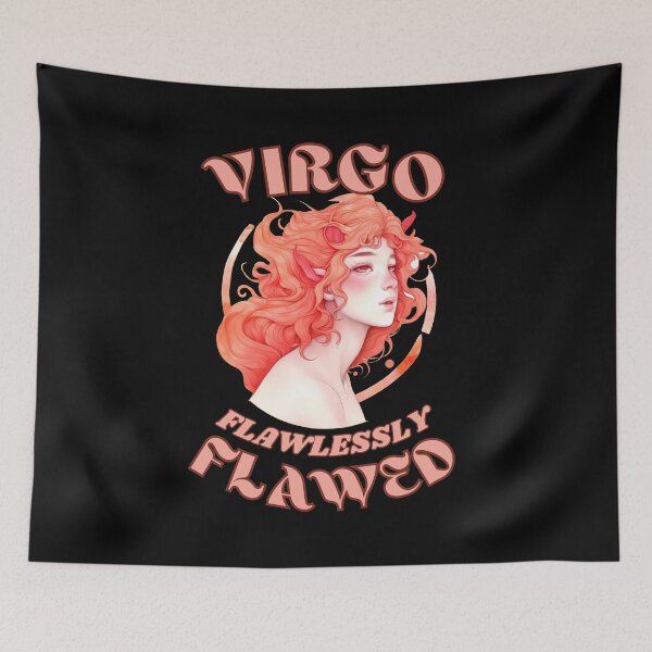 Item preview, Virgo. Flawlessly Flawed. virgo astrological sign designed and sold by ZodiacWonders.