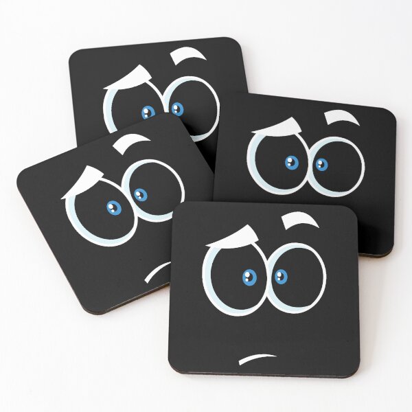 Item preview, Astonished cartoon funny face with panic expression designed and sold by ArtelPrints.
