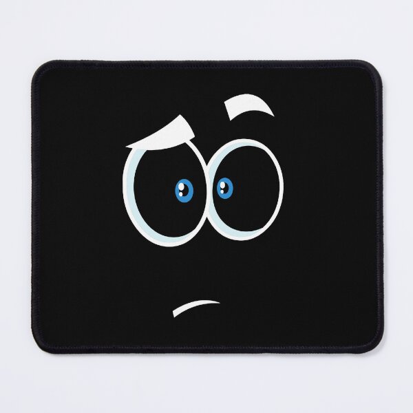 Item preview, Astonished cartoon funny face with panic expression designed and sold by ArtelPrints.