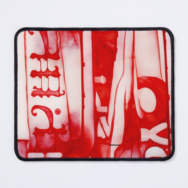 Item preview, red and white rolled ink texture - dePace' designed and sold by mrpropcake.