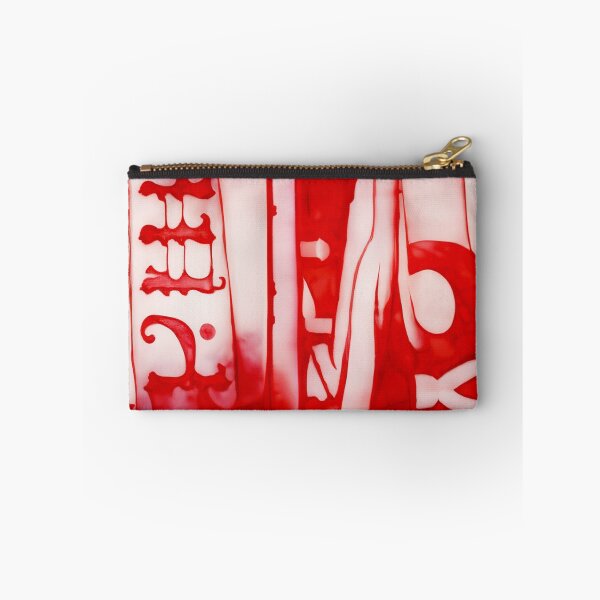Item preview, red and white rolled ink texture - dePace' designed and sold by mrpropcake.