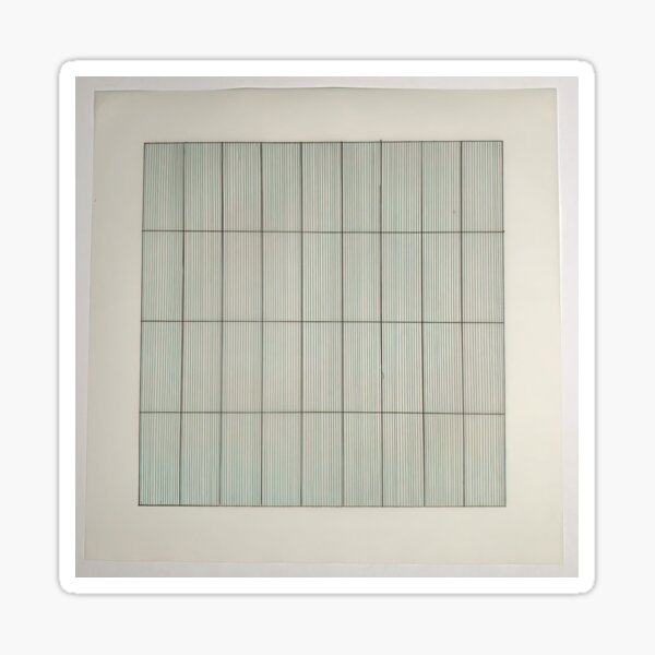 Agnes Martin Sticker