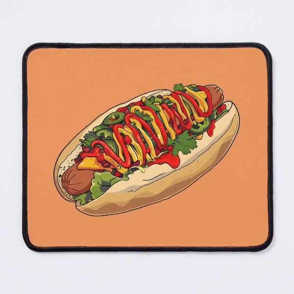 Item preview, Hot Dog with lots of toppings designed and sold by sakurashorty.