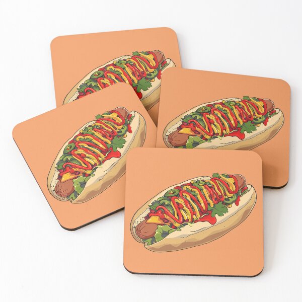Item preview, Hot Dog with lots of toppings designed and sold by sakurashorty.