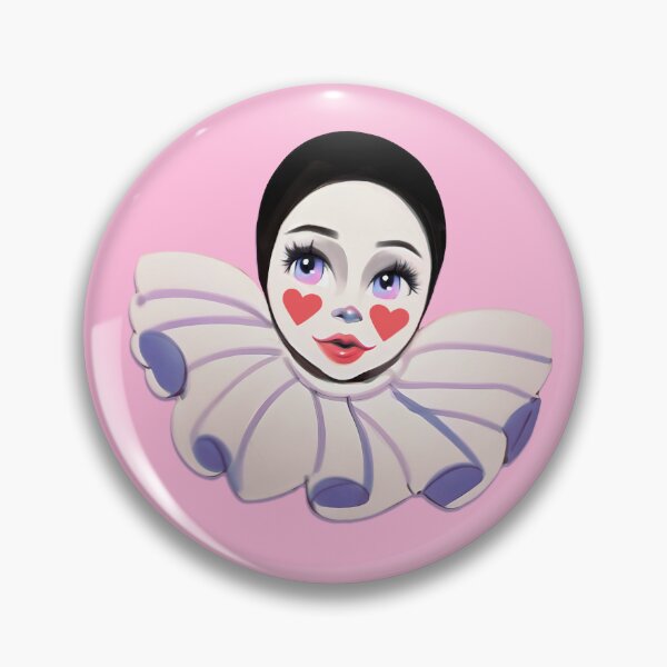 Item preview, Pierrot Clown Girl designed and sold by KitschyMood.