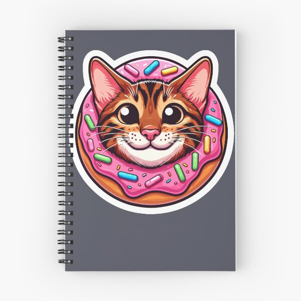 Item preview, Bengal Cat Cute Bengal Kitten Kawaii Bengal Donut Art  designed and sold by Elarex.