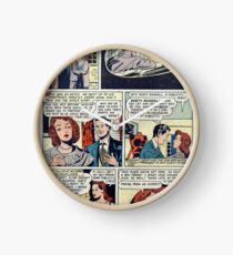 All Love vintage comic panel Clock