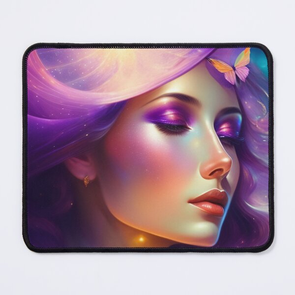 Item preview, Muse - Retired Cover Art - Purple Celestial Woman - Galaxy Painting designed and sold by AmberRoseWrites.