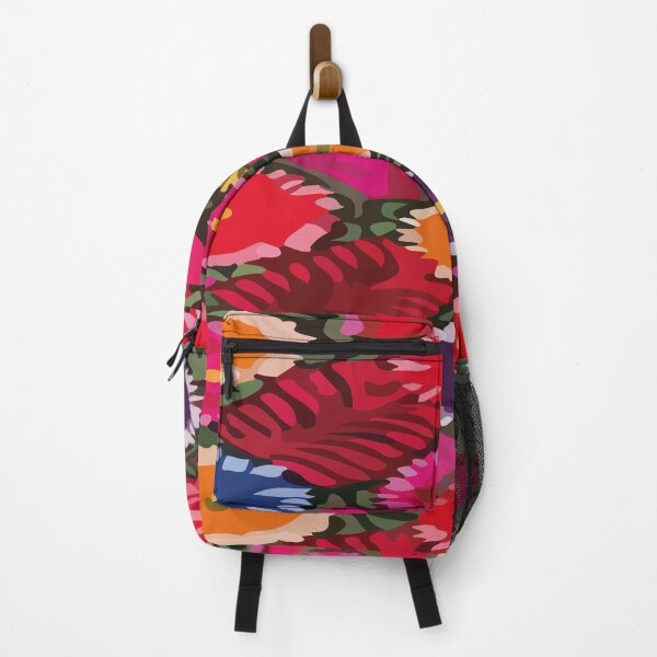 Item preview, Vibrant embroidered mexican flowers colorful maximalism bold textile designed and sold by T-Mex.