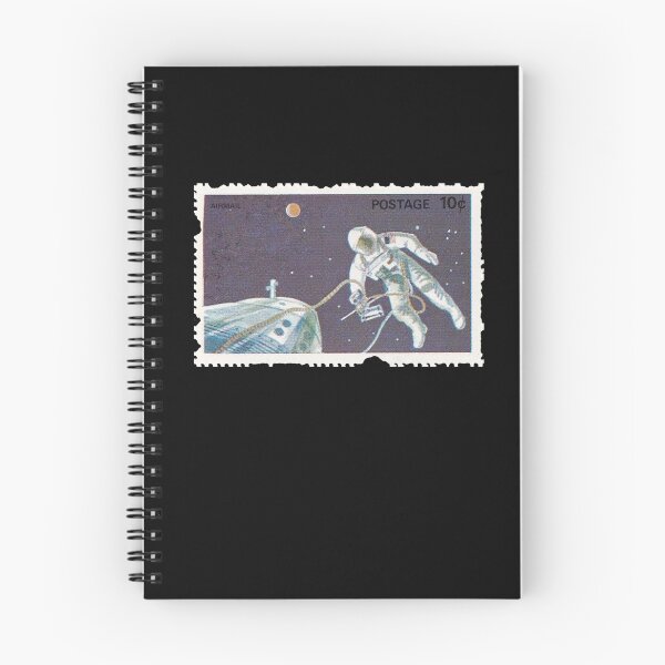 Item preview, spacewalk postage stamp themed art print designed and sold by Jamester1.
