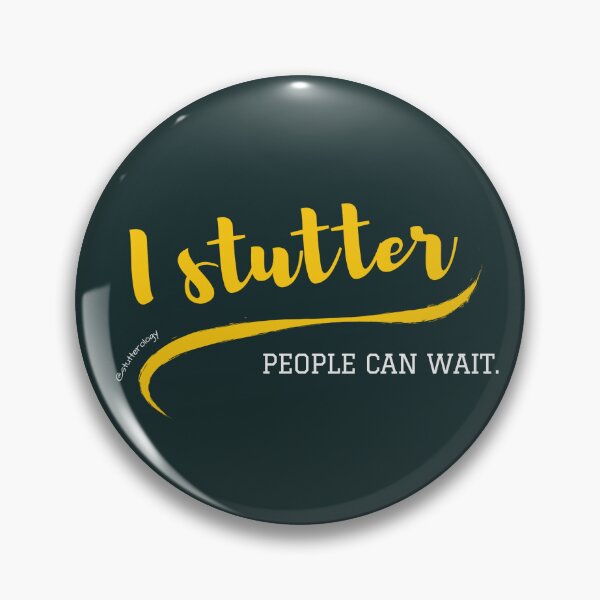 Item preview, I Stutter - People Can Wait - Baseball Style designed and sold by Ezra Horak.