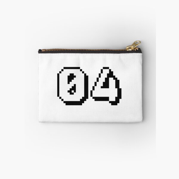 Item preview, 04, four, white, retro video game, 1 up! designed and sold by Numbers-Art.