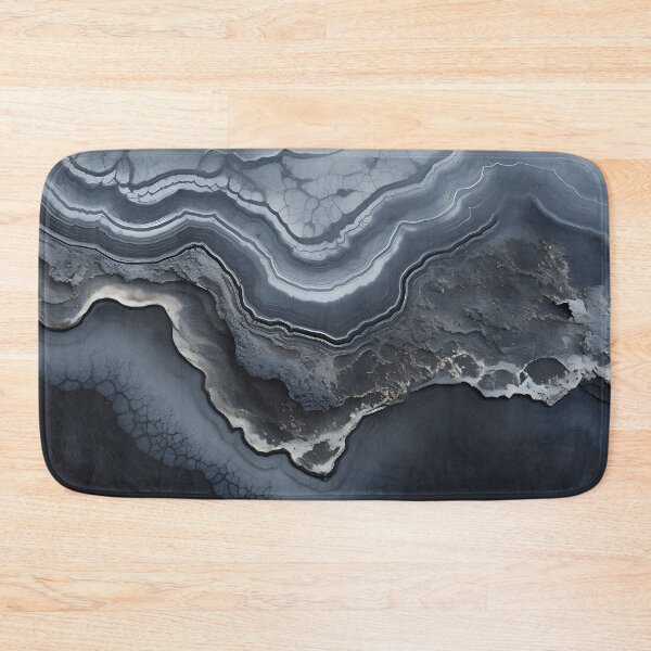Item preview, Abstract Art Agate Stone Black Dark Grey Design designed and sold by fluffstuffgifts.