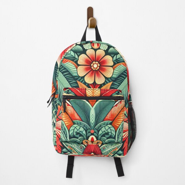 Item preview, Hawaiian Floral Bohemian Retro Vintage Pattern designed and sold by HippieFarms11.