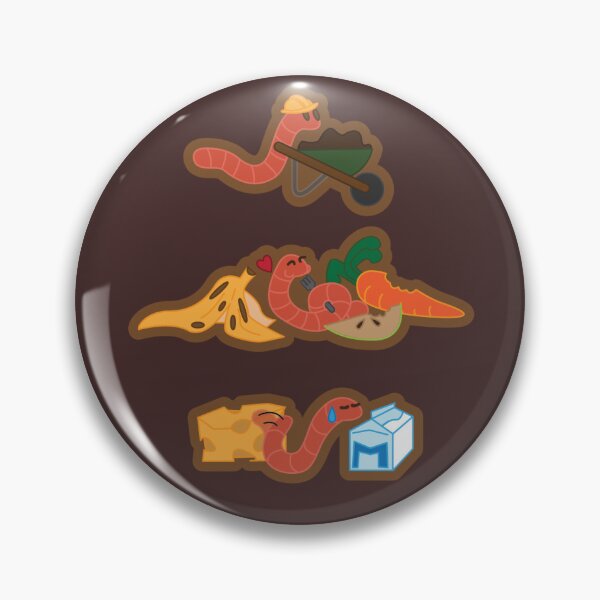 Item preview, Red Wiggler Worm Trifecta designed and sold by Scruffylad & Bitty.