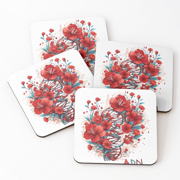 Item preview, Red Floral Dna, Spring Genetic Beauty For Biologists  designed and sold by Design 91maji.
