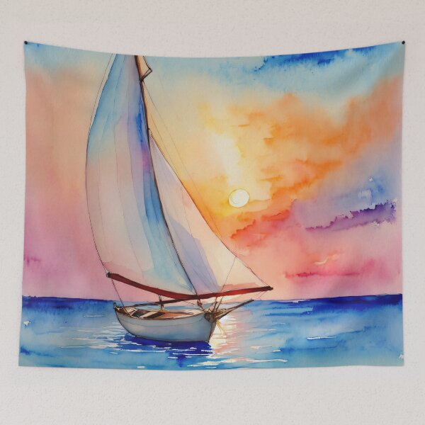 Item preview, Sailing into Sunset's Embrace designed and sold by Delemore Art.