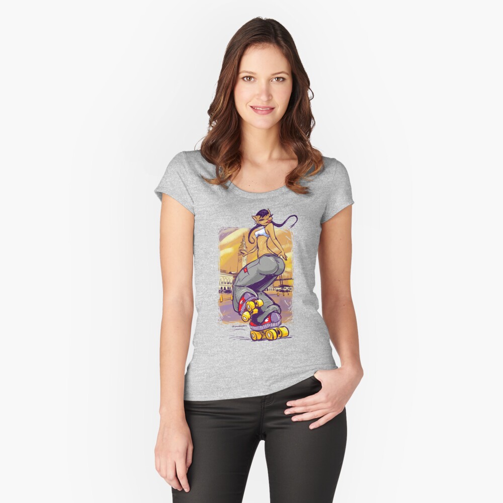 Item preview, Fitted Scoop T-Shirt designed and sold by gWebberArts.