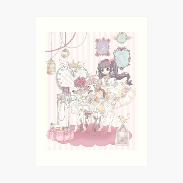 *:The Dressing of a Magical Girl:* Art Print