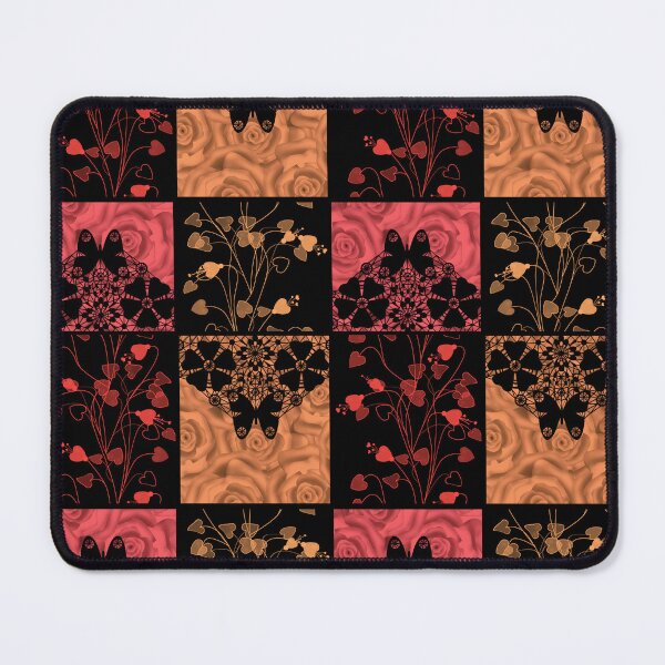 Item preview, Patchwork seamless lace retro floral hearts designed and sold by fuzzyfox.