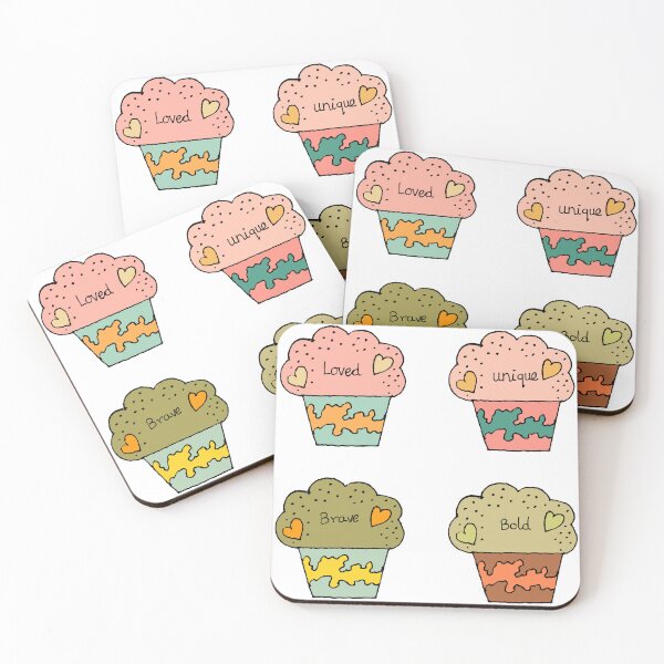Item preview, Cute colorful cup cakes designed and sold by BALCONYDOORS.