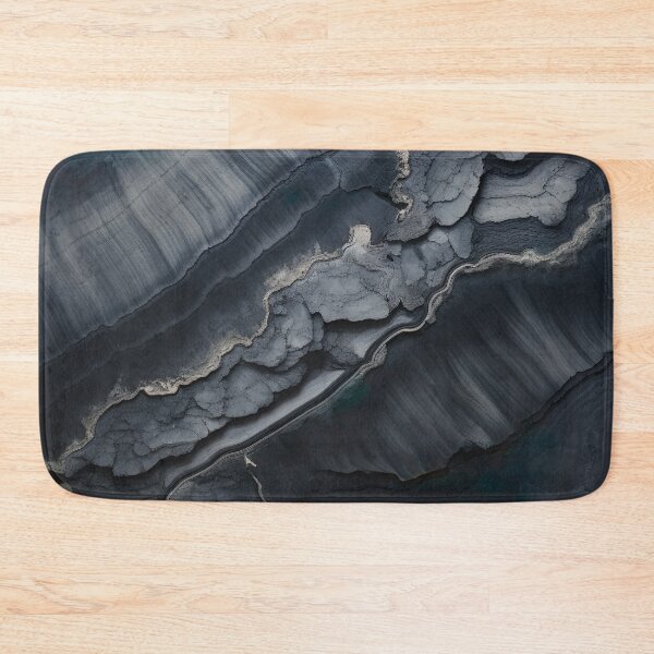 Item preview, Abstract Art Agate Stone Black Dark Grey Design designed and sold by fluffstuffgifts.