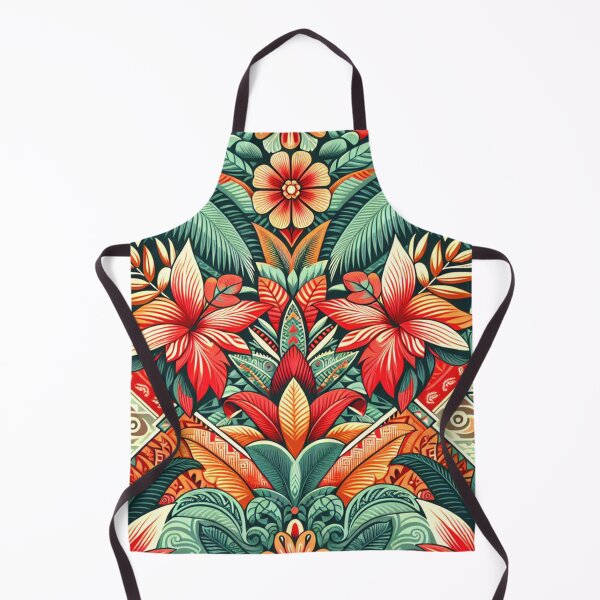 Item preview, Hawaiian Floral Bohemian Retro Vintage Pattern designed and sold by HippieFarms11.