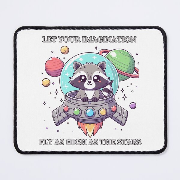 Item preview, Raccoon in Spaceship designed and sold by LemuellTrends.