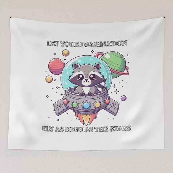 Item preview, Raccoon in Spaceship  designed and sold by LemuellTrends.