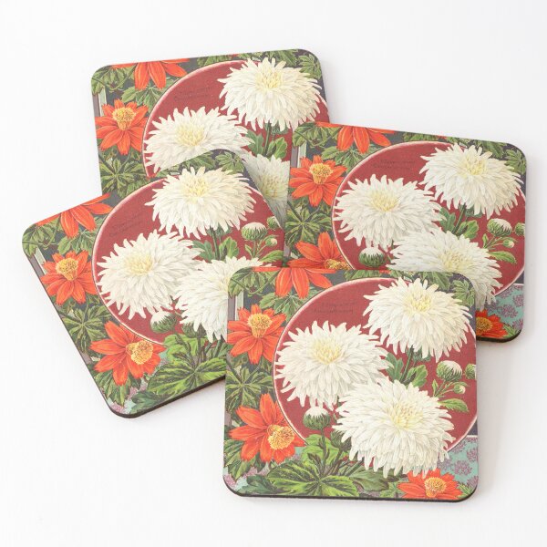 Item preview, Chrysanthemums and treasure vine - Child's 1899 designed and sold by killies.
