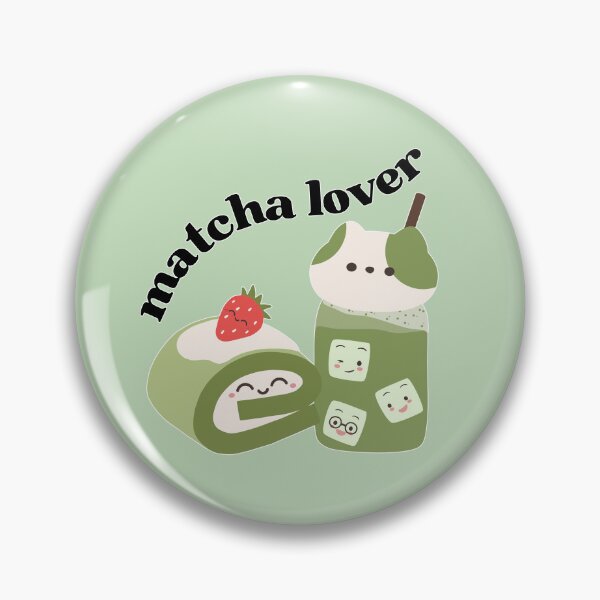 Item preview, Matcha Lover | Matcha Roll Cake and Matcha Cat Iced Latte designed and sold by Kimochi-Shop.