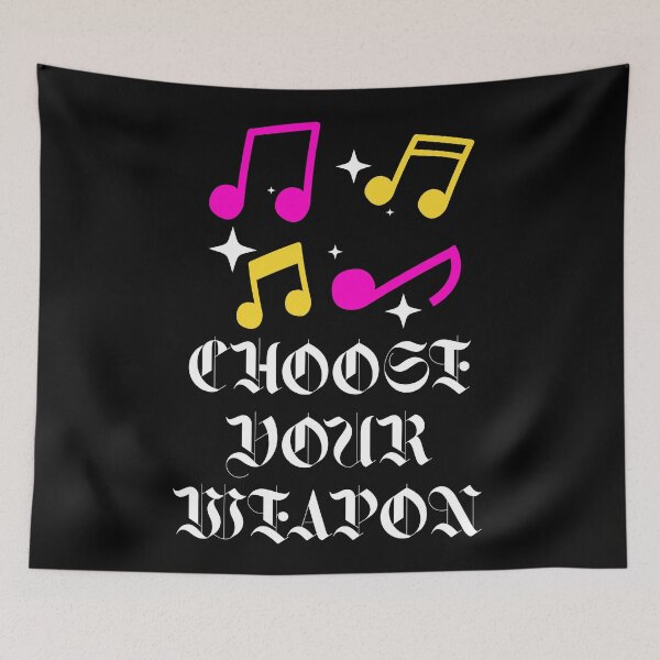 Item preview, Choose Your Weapon (Meme): Funny Music Notes Design designed and sold by kcaandwu.