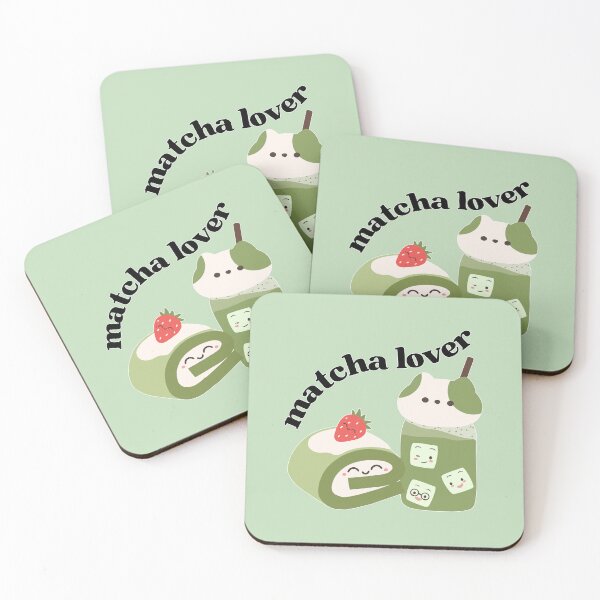 Item preview, Matcha Lover | Matcha Roll Cake and Matcha Cat Iced Latte designed and sold by Kimochi-Shop.