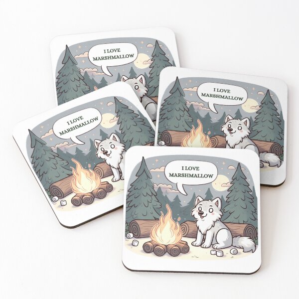 Item preview, Cute Arctic Wolf designed and sold by LemuellTrends.
