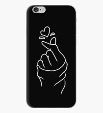 Cute Heart~ White on Black iPhone Case