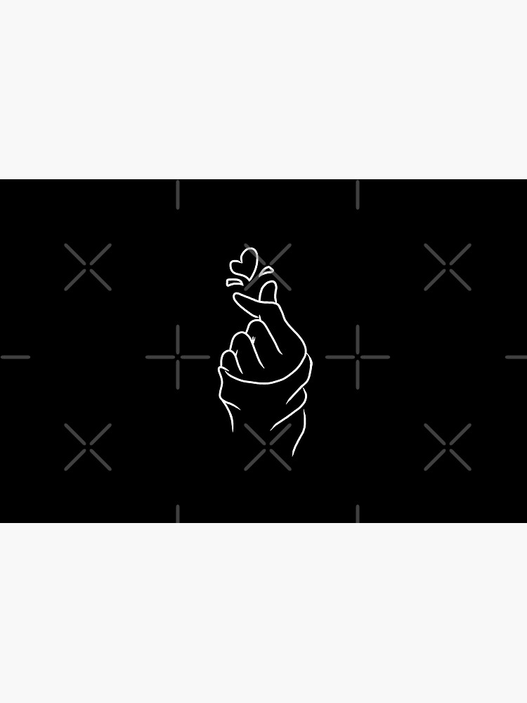 Cute Heart~ White on Black by StarlightDoodle