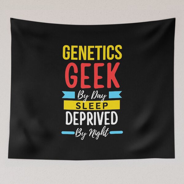 Item preview, Genetics geek by day sleep deprived by night designed and sold by annoying-shirts.