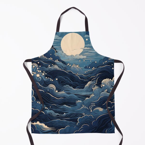 Item preview, Blue and white Line Art cloud print designed and sold by dcrc.