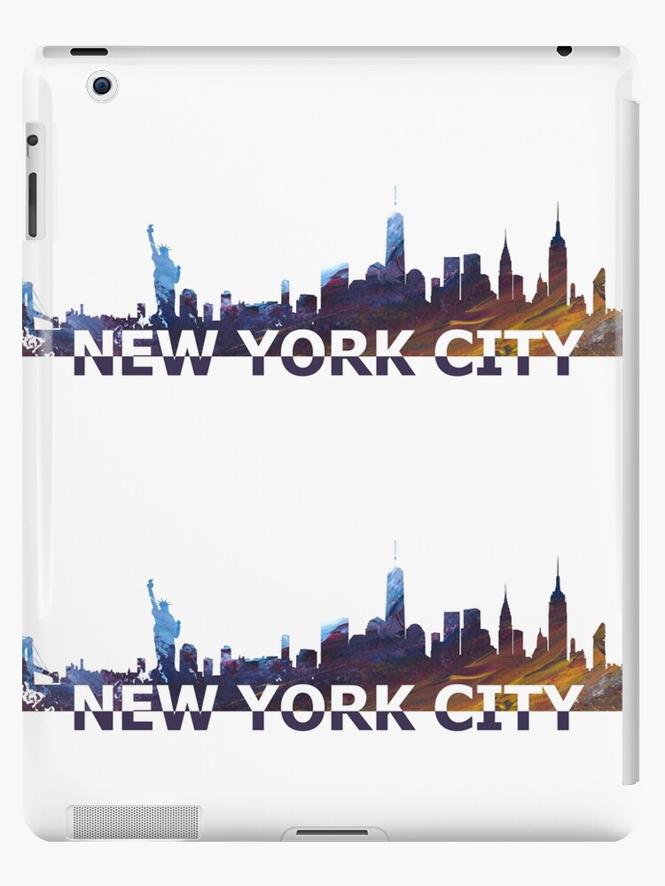 New York City Manhattan Skyline Silhouette Ipad Case Skin By Artshop77 Redbubble