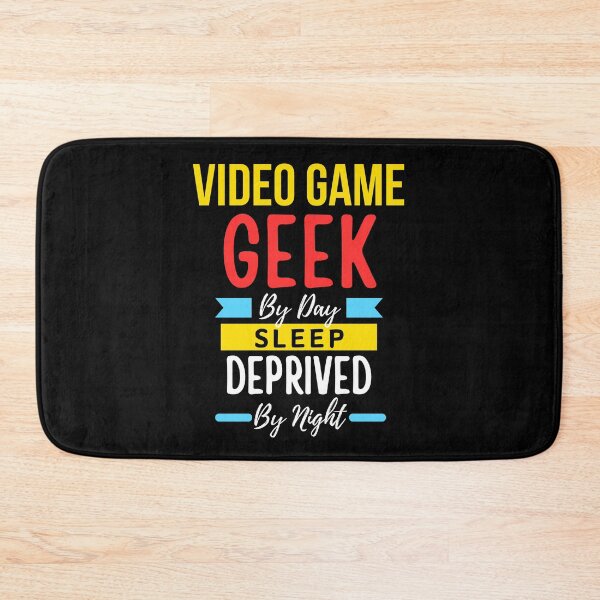 Item preview, video game geek by day sleep deprived by night designed and sold by annoying-shirts.
