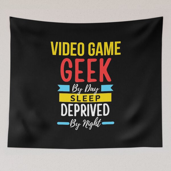 Item preview, video game geek by day sleep deprived by night designed and sold by annoying-shirts.