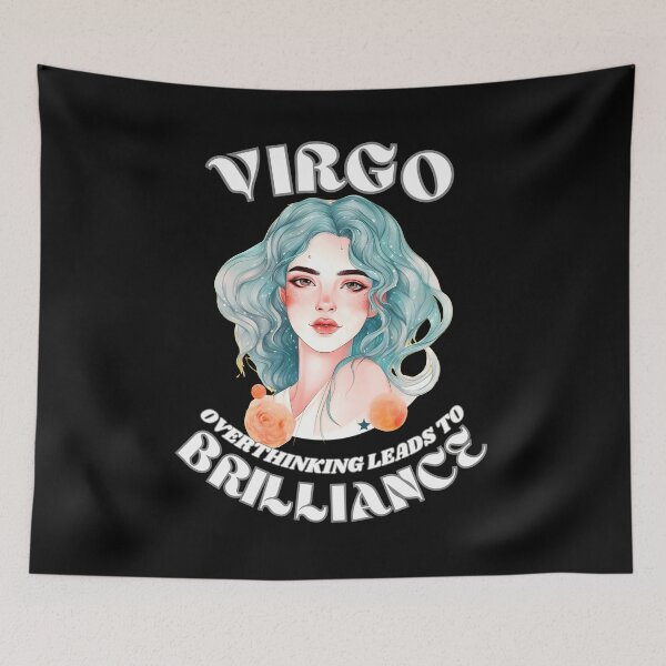 Item preview, Virgo. Overthinking Leads To Brilliance. virgo astrological sign designed and sold by ZodiacWonders.