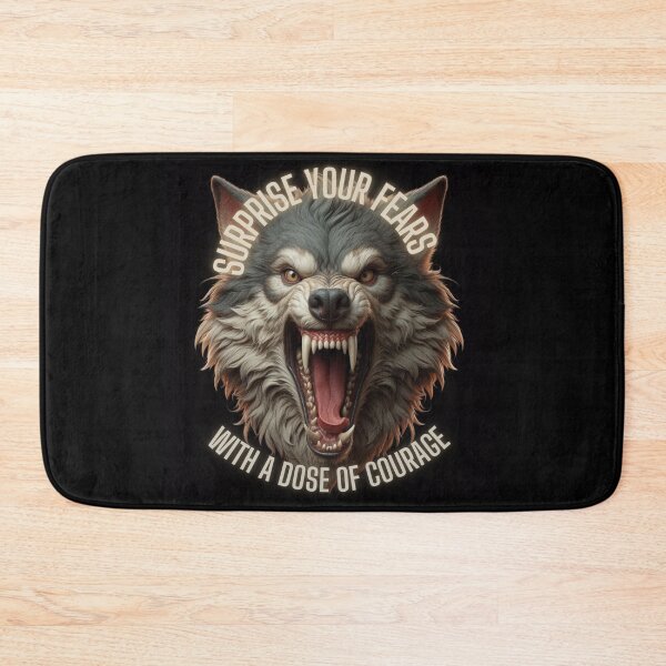 Item preview, Motivational phrase with a fierce Wolf designed and sold by CConcienciaEscr.