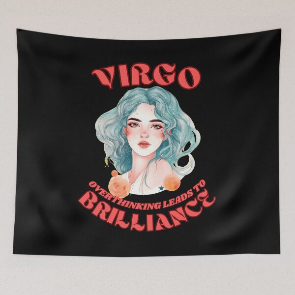 Item preview, Virgo. Overthinking Leads To Brilliance. virgo astrology designed and sold by ZodiacWonders.