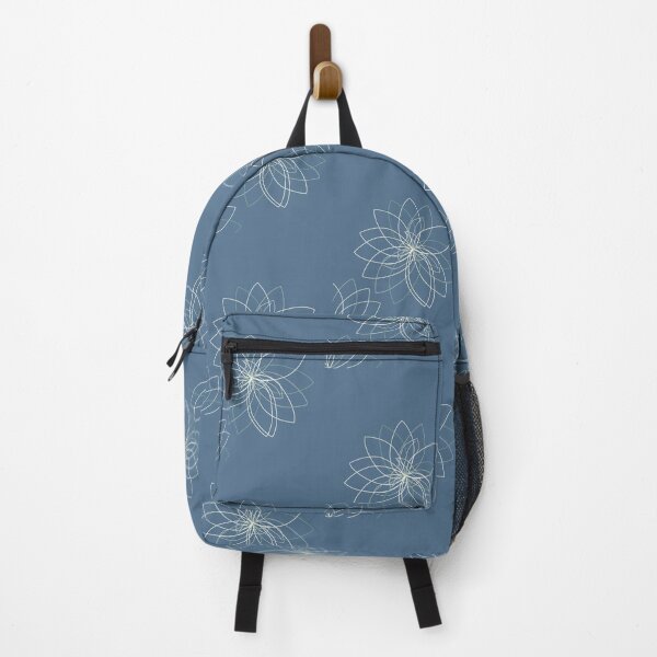 Item preview, Flower outlines on blue background designed and sold by cmjune93.