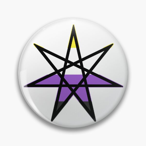 Item preview, Nonbinary Kin Symbol designed and sold by InternetBrained.