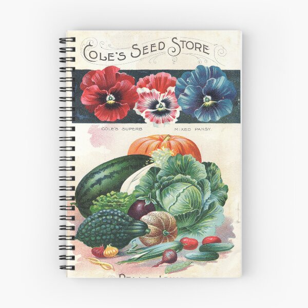 Item preview, Pansies and Vegetables - Cole's 1898 Vintage Seed Poster designed and sold by killies.